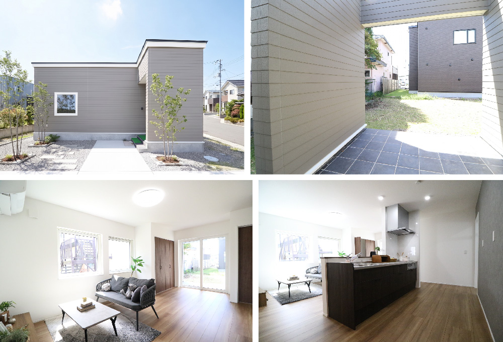 コンパクト中庭平屋 外観