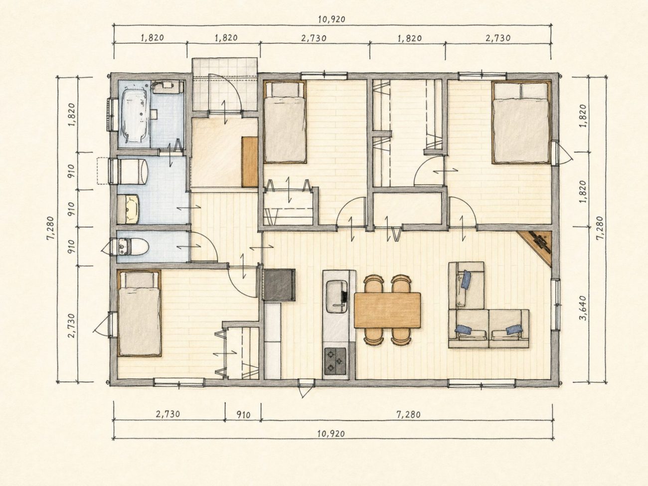 平屋24坪の画像